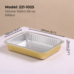 35oz-1025ml-Rectangular-aluminum-foil-food-container