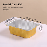61oz-1800ml-Rectangular-aluminum-foil-food-container