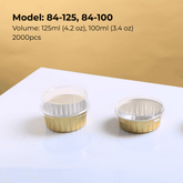 Elevate artisan desserts with FoilTrust 84 Series smooth-wall aluminum containers. Heat-resistant, leak-proof, and lid-ready.