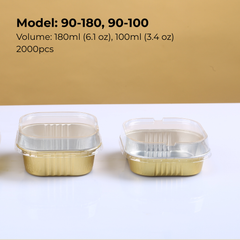 Discover FoilTrust 90 Series Square aluminum foil containers. FDA & SGS certified, heat-resistant, and leak-proof. Perfect for artisanal bakery loaves, gourmet meal prep, and high-end catering. Wholesale available.
