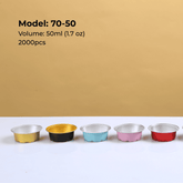 Colorful 70-50 model aluminum foil containers for small side dishes