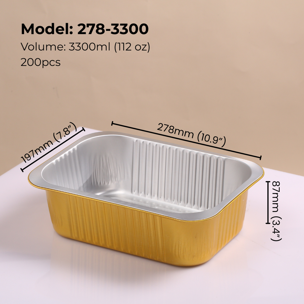 112oz-3300ml-Rectangular-aluminum-foil-food-container