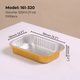 161 Series Rectangular Aluminum Foil Food Container - 320ml (11 oz)