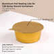 Aluminum Foil Sealing Lid for 128 Series Round Aluminum Foil Food Container(Fits 15oz/450ml)