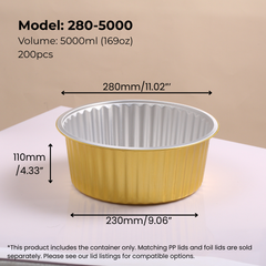 169oz-5000ml-round-aluminum-foil-food-container