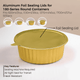 Aluminum Foil Sealing Lid for 180 Series Round Aluminum Foil Food Container (Fits 31oz/920ml,38oz/1130ml,46oz/1370ml,57oz/1700ml)