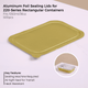 Aluminum Foil Sealing Lid for 220 Series Rectangular Aluminum Foil Food Container(Fits 36oz/1050ml)