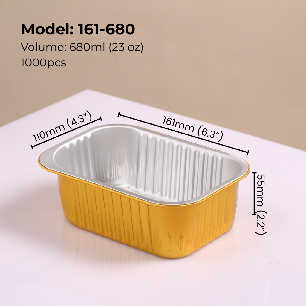 23oz-680ml-Rectangular-aluminum-foil-food-container