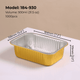 184 Series Rectangular Aluminum Foil Food Container - 930ml (31.5 oz)