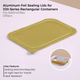 Aluminum Foil Sealing Lid for 330 Series Rectangular Aluminum Foil Food Container (Fits 118oz/3500ml & 91oz/2700ml)