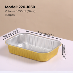 36oz-1050ml-Rectangular-aluminum-foil-food-container