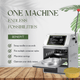 Commercial Manual Aluminum Foil Container Sealing Machine | Leak-Proof Tabletop Sealer for Takeout