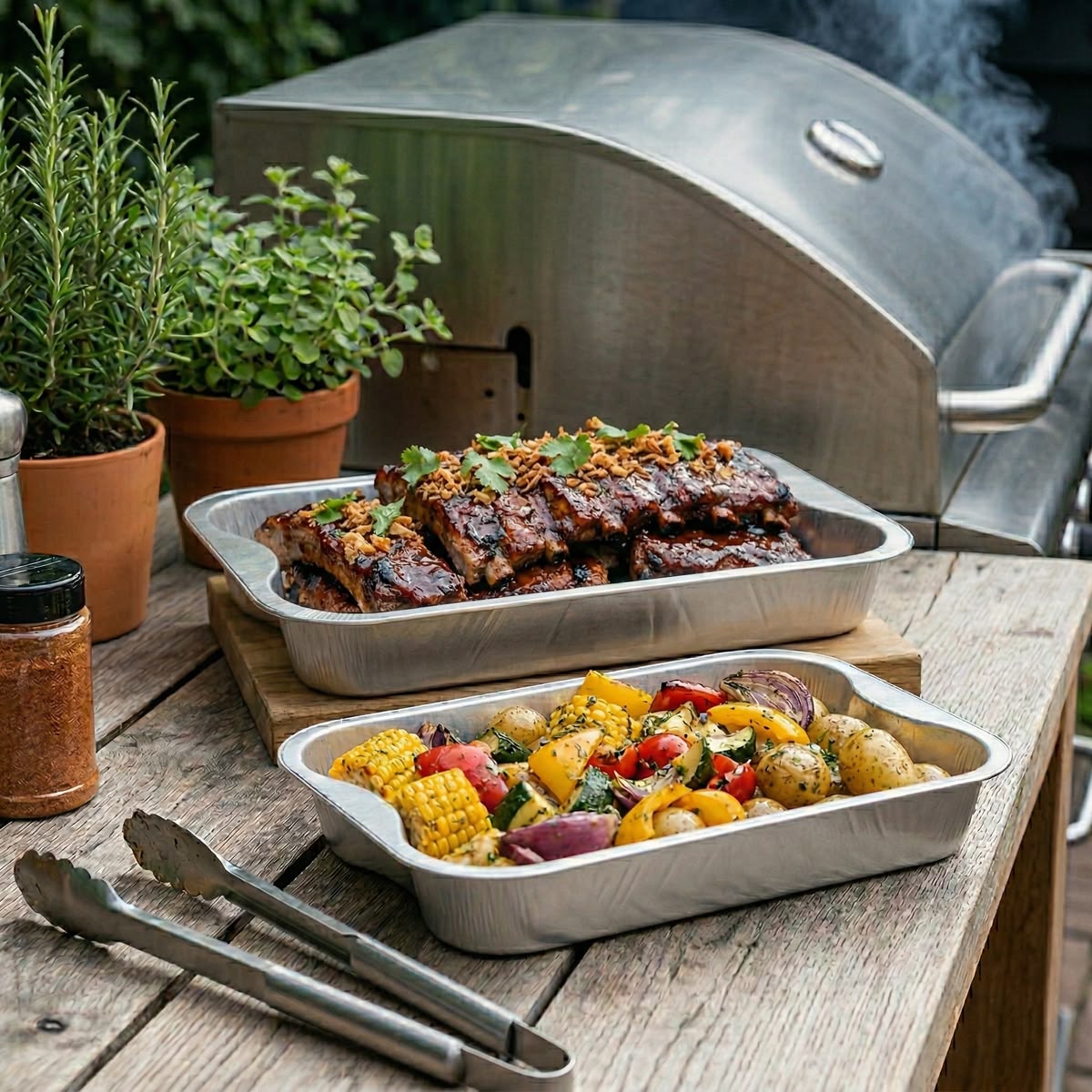 PP Snap-On Lid for 320 Series Round Aluminum Foil Food Container(Fits 135oz/4000ml,215oz/6370ml)