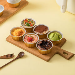 Foiltrust aluminum foil container sampler set for small side dishes and appetizers