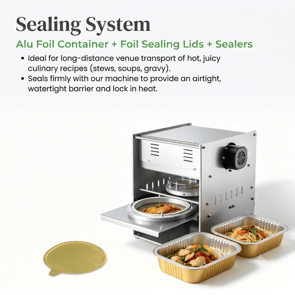 Foiltrust complete sealing system: aluminum containers, lids, and sealing machines